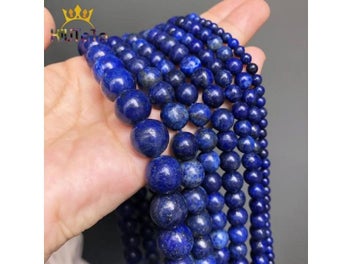 Listing 5 of 10 for Natural Stone Beads Lapis Lazuli Round Loose Stone Beads For Jewelry Making DIY