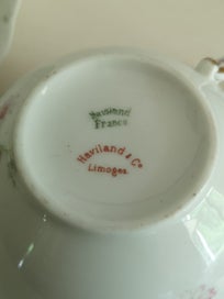 Listing 6 of 8 for A sweet antique Haviland LImoges tea cup and saucer c1900