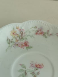 Listing 8 of 8 for A sweet antique Haviland LImoges tea cup and saucer c1900
