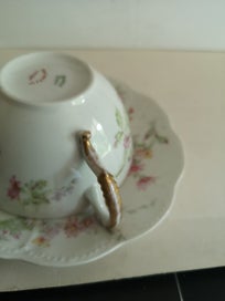 Listing 5 of 8 for A sweet antique Haviland LImoges tea cup and saucer c1900