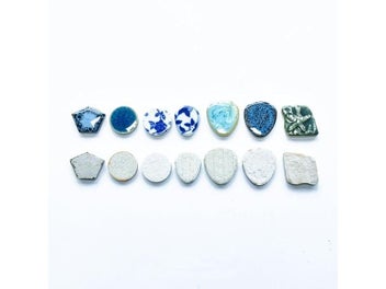 Listing 4 of 6 for 50g Oval Ceramic Multi Color Mosaic Tiles For DIY Home Wall Decoration