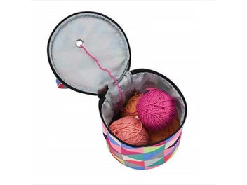 Listing 3 of 10 for Yarn Storage Bag Round Knitting Wool Yarn Bags Organizer Crochet Sewing Needles