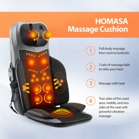 Listing 8 of 14 for Electric Massage Chair Cushion Seat Foot Massager