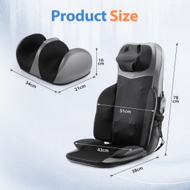 Listing 11 of 14 for Electric Massage Chair Cushion Seat Foot Massager
