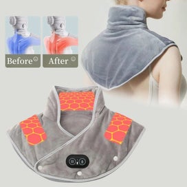 Listing 2 of 7 for Electric Heating shoulder Neck Pad Massager USB Cervical Brace Wrap Thermal C...