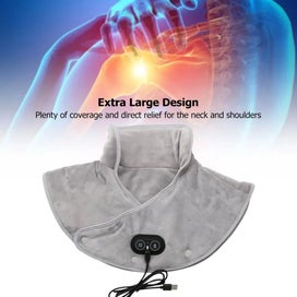 Listing 5 of 7 for Electric Heating shoulder Neck Pad Massager USB Cervical Brace Wrap Thermal C...