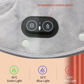 Listing 6 of 7 for Electric Heating shoulder Neck Pad Massager USB Cervical Brace Wrap Thermal C...
