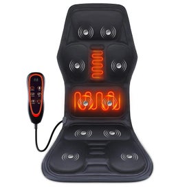 Listing 2 of 7 for Electric Back Massager Infrared Full-Body Massage Chair Cushion Heating Vibra...