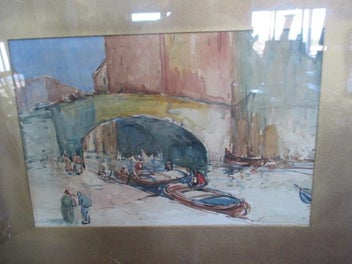 Listing 3 of 6 for BLYTHE FLETCHER .VENICE ORIGINAL PAINTING. 1890-1949.