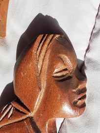Listing 7 of 13 for Carved Wooden Asian Couple