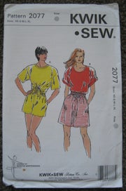 Listing 2 of 9 for UNUSED Easy Sewing Pattern WOMENS Trendy TOPS PANTS XS-XL