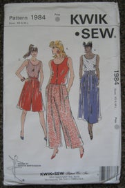 Listing 6 of 9 for UNUSED Easy Sewing Pattern WOMENS Trendy TOPS PANTS XS-XL