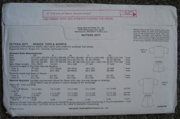 Listing 3 of 9 for UNUSED Easy Sewing Pattern WOMENS Trendy TOPS PANTS XS-XL