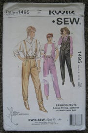 Listing 1 of 2 for UNUSED Sewing Pattern WOMENS Trendy PANTS TOPS VEST WAISTCOAT 6-12