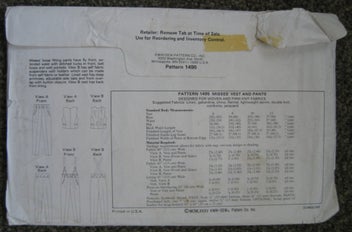 Listing 2 of 2 for UNUSED Sewing Pattern WOMENS Trendy PANTS TOPS VEST WAISTCOAT 6-12