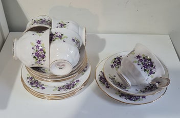 Listing 3 of 5 for Violet Viola Bone China Trios