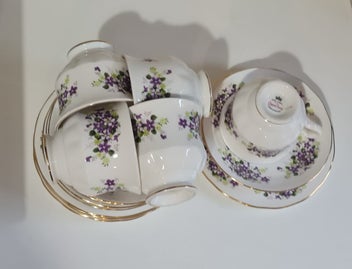 Listing 4 of 5 for Violet Viola Bone China Trios