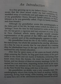 Listing 8 of 9 for The Autobiography of My Grandfather Tupu: Also Known as Harry Johnson. SIGNED