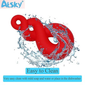 Listing 4 of 4 for Sensory Chew Necklace For Kids, 4 Pack Silicone Teething Necklace For Baby, Chew