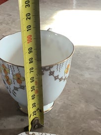 Listing 11 of 14 for 3 Pcs Cup & saucers Plant Tuscan 1930s FINE ENGLISH BONE CHINA, Made in England