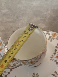 Listing 12 of 14 for 3 Pcs Cup & saucers Plant Tuscan 1930s FINE ENGLISH BONE CHINA, Made in England