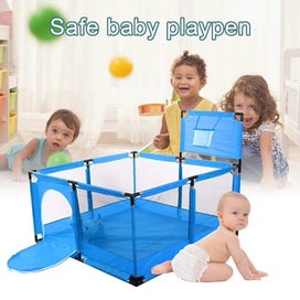 Listing 7 of 7 for Baby Playpen 8 Panels Play Pen Yard Fence (Blue)