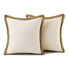 Listing 1 of 4 for Thread Stitching Edges Throw Pillow Cover - 2 Packs