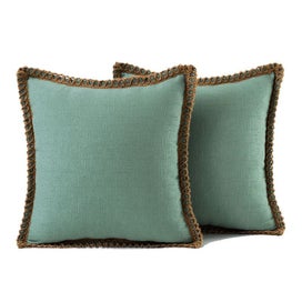 Listing 4 of 4 for Thread Stitching Edges Throw Pillow Cover - 2 Packs