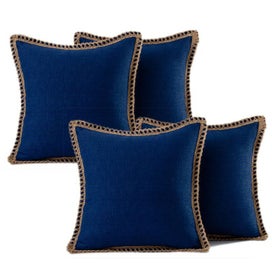 Listing 3 of 4 for Thread Stitching Edges Throw Pillow Cover - 4 Packs