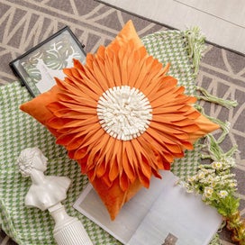 Listing 4 of 7 for Daisy Flower Throw Pillow Cover - 2 Packs