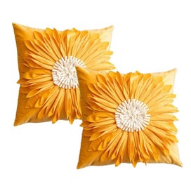 Listing 5 of 7 for Daisy Flower Throw Pillow Cover - 2 Packs