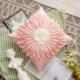 Listing 7 of 7 for Daisy Flower Throw Pillow Cover - 2 Packs