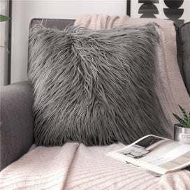 Listing 8 of 8 for Fuzzy Throw Bed Pillow Covers - 4 Packs