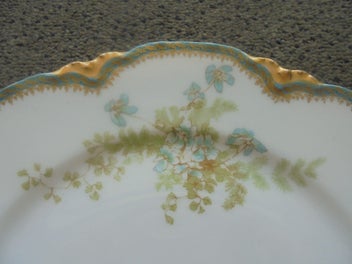 Listing 2 of 6 for Gorgeous Limoges china display plate - lunch plate size