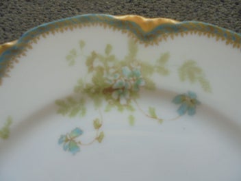 Listing 3 of 6 for Gorgeous Limoges china display plate - lunch plate size