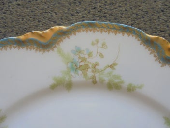 Listing 4 of 6 for Gorgeous Limoges china display plate - lunch plate size