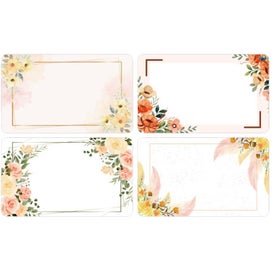 Listing 1 of 1 for Jar Label Stickers x 25 Favours Gifts Floral Blank Food Storage Kitchen Pantry