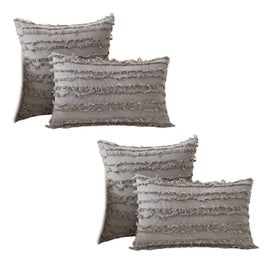 Listing 3 of 8 for Jacquard Pattern Throw Pillow Cover - 4 Packs