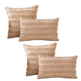 Listing 7 of 8 for Jacquard Pattern Throw Pillow Cover - 4 Packs