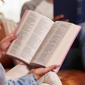 Listing 3 of 7 for NKJV, Gift and Award Bible, Leather-Look, White, Red Letter Edition, Comfort