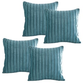 Listing 6 of 9 for Dutch Velvet Striped Pleated Throw Pillow Cover - 4 Packs