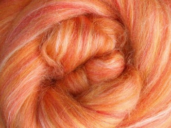 Listing 2 of 3 for Ashford Silk / Merino - 100gm Bag 100 Saffron