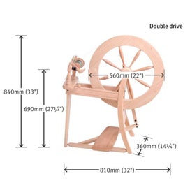 Listing 2 of 2 for Ashford Traditional Spinning Wheel Double Drive Natural