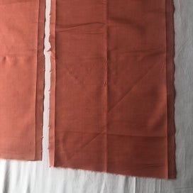 Listing 2 of 14 for Vintage Japanese Peach Silk Obi Panels Fabric Pieces X2