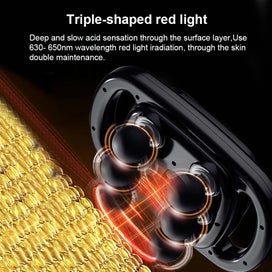 Listing 4 of 7 for Fascia Gun Muscle Massager Gun Six Heads High Frequency Neck Waist Massage Ma...