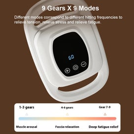 Listing 6 of 7 for Fascia Gun Muscle Massager Gun Six Heads High Frequency Neck Waist Massage Ma...