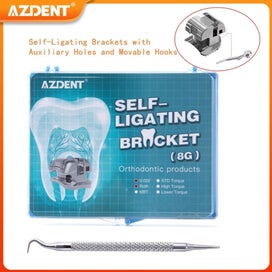 Listing 2 of 7 for AZDENT Dental Orthodontic Brackets Self-Ligating Braces Inserted Crimpable Mo...