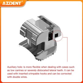 Listing 5 of 7 for AZDENT Dental Orthodontic Brackets Self-Ligating Braces Inserted Crimpable Mo...