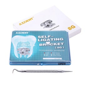 Listing 1 of 7 for AZDENT Dental Orthodontic Brackets Self-Ligating Braces Inserted Crimpable Mo...