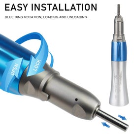 Listing 4 of 7 for Dental Low Speed Handpiece Kits 203C 2/4 Hole Air Motor Contra Angle Straight...